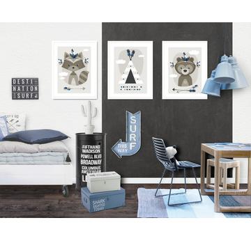3-er Set Poster Bilder Kinderzimmer Bear A4 / A3  |  | Artikelnummer: 122746679