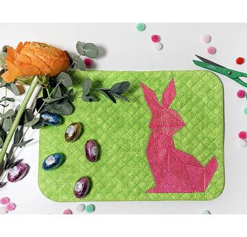 Untersetzer Hase | 13 x 18 cm und 20 x 30 cm Stickrahmen | Artikelnummer: 2544-0746-0802