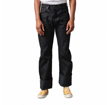 Fredy | Wide Leg Selvedge Jeans Black | 13.5 Oz. | Raw Denim | Artikelnummer: 1137-7610-3713