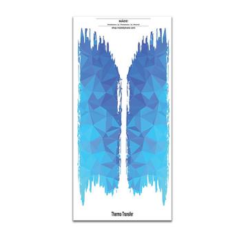 Pinselstrich Bügelbilder | 2 Bügelbilder je ca.  27,5 x 6,5 cm  | Artikelnummer: 1888-1815-6726 -5