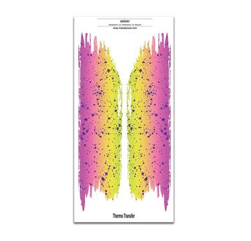 Pinselstrich Bügelbilder | 2 Bügelbilder je ca.  27,5 x 6,5 cm  | Artikelnummer: 1888-1815-6726 -6