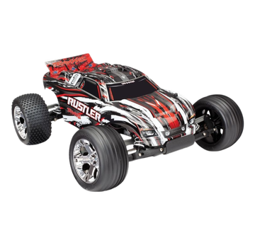 TRAXXAS RUSTLER ROT T37054-4RED  RTR  1/10 2WD MONSTER TRUCK BRUSHED | OHNE AKKU/LADER | Artikelnummer: TRX37054-4RED