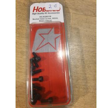 Hobbica Zylinderschraube M3x8 mit Innensechskannt,Stahl(10) |  | Artikelnummer: HCAQ6016