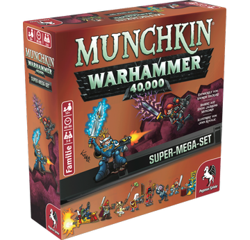Munchkin Warhammer 40K Super Mega Set | Pegasus Spiele - voraussichtlich lieferbar ab September 2026 | Artikelnummer: 4250231745577