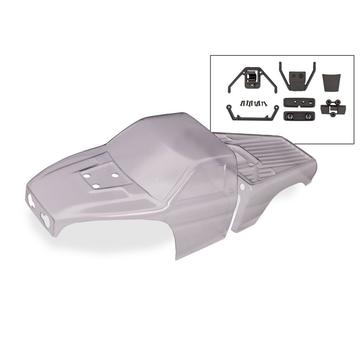 TXC-4M Clear Polycarbonate Truck Body | z.b. für TXC-4M Extreme | Artikelnummer: TRX12013