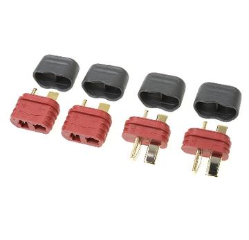 Revtec - Steckverbinder - Deans - Goldkontakten - mit kappe - Stecker + Buchse - 2 Paare |  | Artikelnummer: GF-1006-010