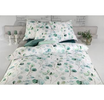 Satin Bettwäsche Benita grün | 160x210cm | Artikelnummer: 50.277.03