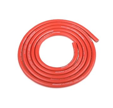 Team Corally - Ultra V+ Silikon Kabel - Extrem hochflexibel - Rot - 12AWG - 1731 / 0.05 Stränge - AD 4.5mm - 1m |  | Artikelnummer: C-50110