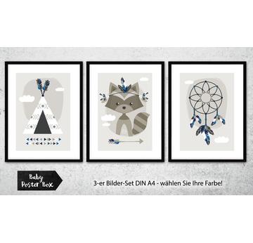 3-er Set Poster Bilder Kinderzimmer A4 / A3  |  | Artikelnummer: 119139363