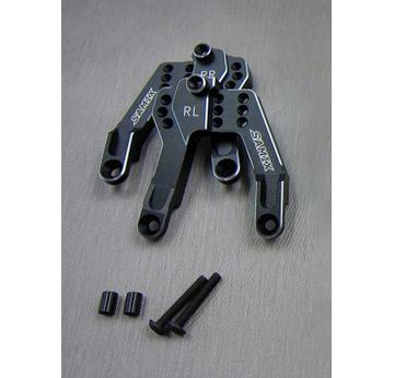 SAmix Dämpferplatte schwarz hinten SAMIX Axial SCX10-2  | z.b. für SCX2 | Artikelnummer: 2501-8778-4786