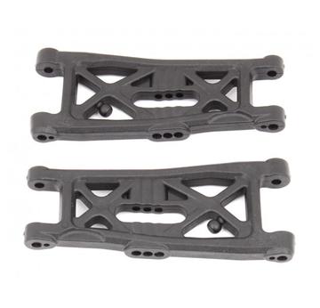 Team Associated RC10B6.3 FT Front Suspension Arms, gull wing, carbon fiber |  | Artikelnummer: AE91872