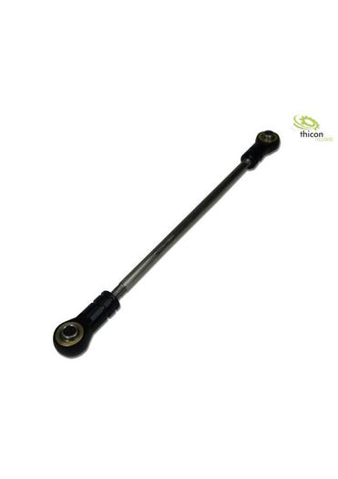 1:14 Spurstange 3mm Stahl mit Alu-Kugelköpfen 120mm | Artikelnummer: 4260432972146