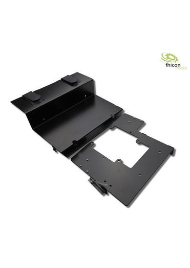1:14 Bodenblech mit Servo- und Akkuhalter für Tamiya Scania | Artikelnummer: 4260432972924