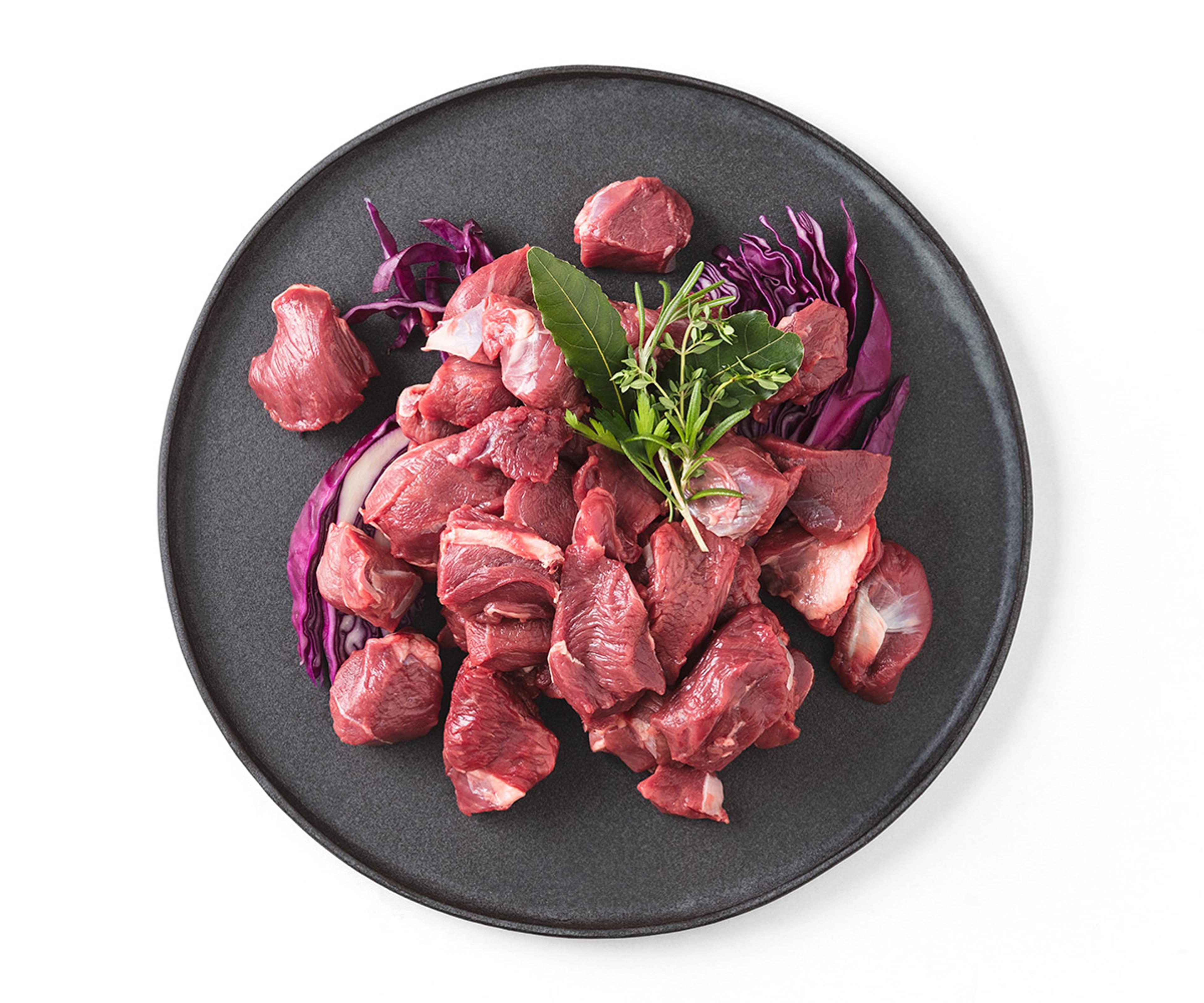 Bio Gulasch vom Damwild