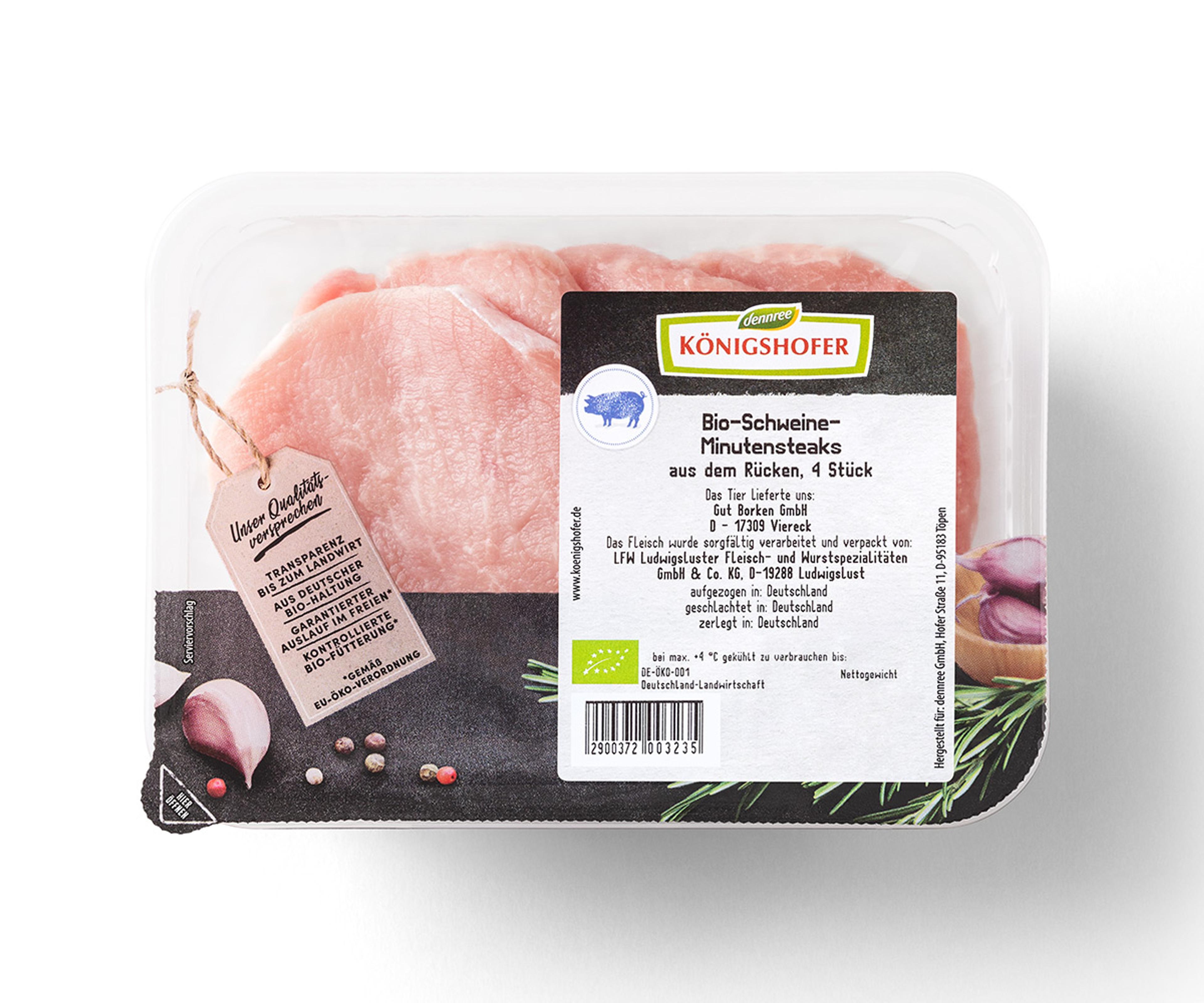 Bio-Schweine-Minutensteaks