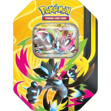 Pokémon Tin 132 Mega-Zeraora | voraussichtlich lieferbar ab 28.08.26 | Artikelnummer: 0196214141865