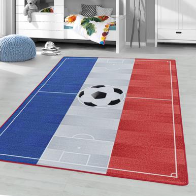 Play Teppich 140 x 200 cm rot weiß blau |  | Artikelnummer: PLAY1402002913WHITE