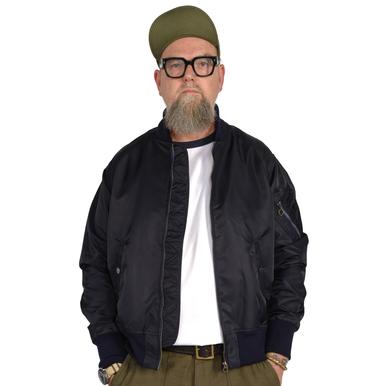 MA2 Bomber Jacket |  Twill Aviator | Size Large | Navy | Artikelnummer: 8527-2451-0780