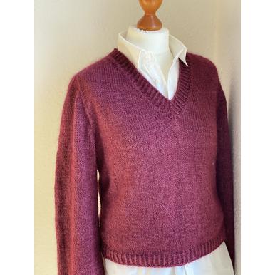 Helene V-Neck Sweater - Strickanleitung | Mit V-Ausschnitt - Der Klassiker in lässig | Artikelnummer: 200234