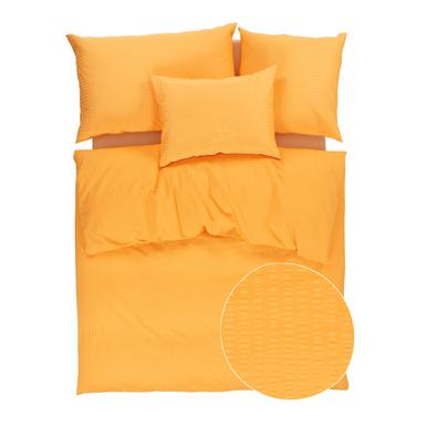 Seersucker Bettwäsche orange | 40x70cm | Artikelnummer: 0212          
