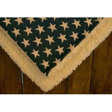 Hundedecke 135 x 98 cm cuddly stars blue  | Teddystoff-beige | Artikelnummer: 1332345414 Kopie