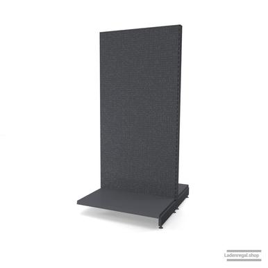 Ihr Gondelregal mit Lochrückwand | H 210 cm | B 100 cm | T 2x 57 cm | 0 FB | RAL 7015 | Artikelnummer: AFGR-100-210-57-0-37-LRW-S