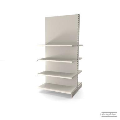 Ihr individuelles Gondelregal | H 210 cm | B 100 cm | T 2x 47 cm | 6 FB T 47 cm | RAL 9001 | Artikelnummer: AFGR-100-210-47-6-47-J