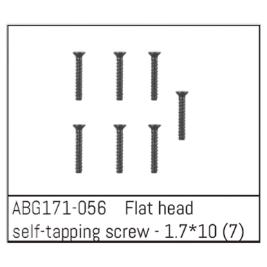 Absima First Step Countersunk Screw M1.7*10 (7) #ABG171-056 | Für Fist Step Modelle | Artikelnummer: ABG171-056