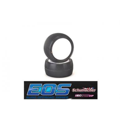 Schumacher 1:10  Cactus - Rear - 2 & 4WD Komplettrad - Gelb, 12mmHex -EOS |  | Artikelnummer: U6839