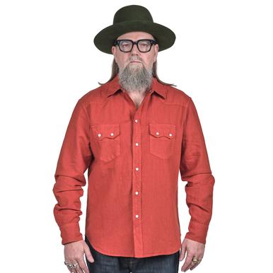 Cowboy Shirt | Cotton Linen | International Orange | Artikelnummer: 1140-3537-6671