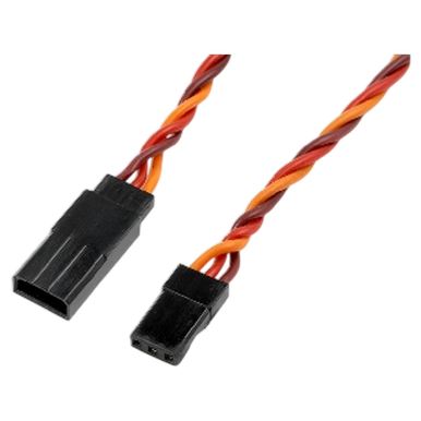 Revtec - Servo Verlängerungskabel - Verdrillt - JR/Hitec - 22AWG / 60 Stränge - 45cm - 1 St |  | Artikelnummer: GF-1111-012