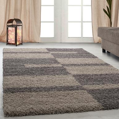 Gala Hochflorteppich 80 x 150 cm taupe |  | Artikelnummer: GALA801502505TAUPE
