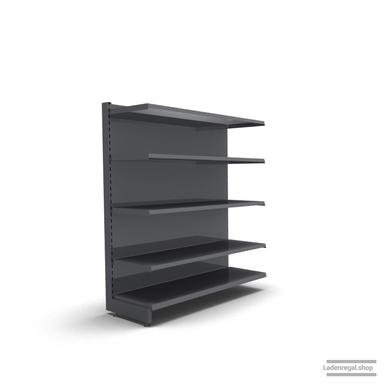 Ihr individuelles Wandregal | H 160 cm | B 125 cm | T 47 cm | 4 FB T 47 cm | RAL 7015 | Artikelnummer: AF-125-160-47-4-47-S