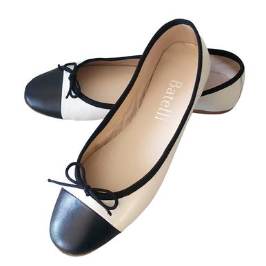 BALLERINAS TWO-TONE (BEIGE-SCHWARZ) |  | Artikelnummer: two-tone--3