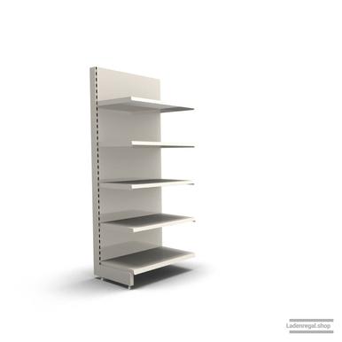 Ihr individuelles Wandregal | H 180 cm | B 66,5 cm | T 47 cm | 4 FB T 47 cm | RAL 9001 | Artikelnummer: AF-665-180-47-4-47-J