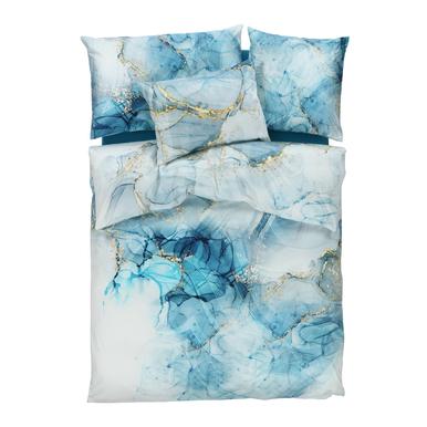 Satin Bettwäsche Gloria blau | 65x65cm | Artikelnummer: 50.325.02 blau  