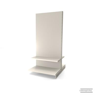 Ihr individuelles Gondelregal | H 210 cm | B 100 cm | T 2x 57 cm | 2 FB T 37 cm | RAL 9001 | Artikelnummer: AFGR-100-210-57-2-37-J