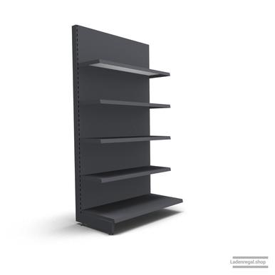 Ihr individuelles Wandregal | H 210 cm | B 100 cm | T 57 cm | 4 FB T 37 cm | RAL 7015 | Artikelnummer: AF-100-210-57-4-37-S