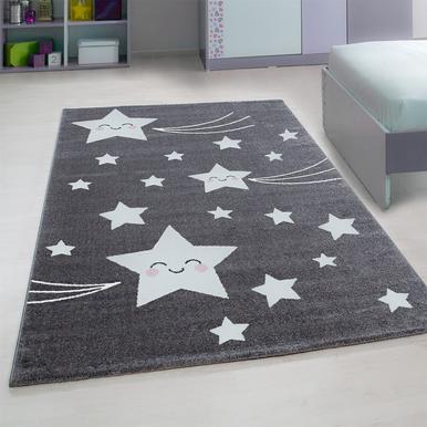 Kids Teppich 160 x 160 cm grau |  | Artikelnummer: KIDS1601600610GREY