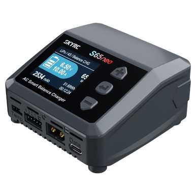 SkyRC S65neo AC Ladegerät LiPo 2-4s 10A 65W Entladen 2A 10W |  | Artikelnummer: SK100237-01 