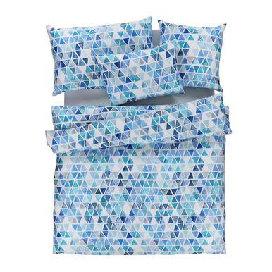 Satin Bettwäsche Lisa blau | 160x240cm | Artikelnummer: 50.340.02  