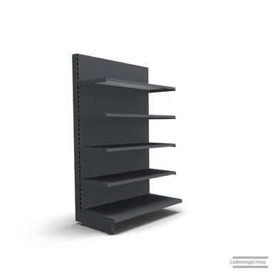 Ihr individuelles Wandregal | H 180 cm | B 100 cm | T 57 cm | 4 FB T 47 cm | RAL 7015 | Artikelnummer: AF-100-180-57-4-47-S