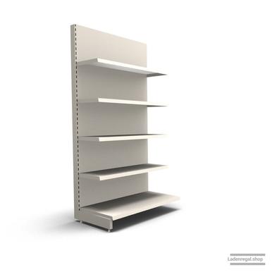 Ihr individuelles Wandregal | H 210 cm | B 100 cm | T 57 cm | 4 FB T 37 cm | RAL 9001 | Artikelnummer: AF-100-210-57-4-37-J