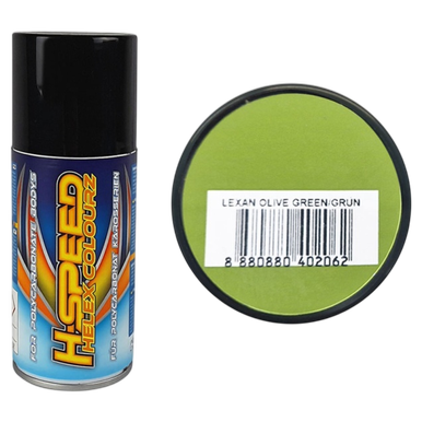 Lexan Spray Olive Green 150ml H-SPEED |  | Artikelnummer: HSPS020