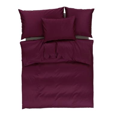 Satin Uni Bettwäsche aubergine | 240x240cm | Artikelnummer: 84.0099      