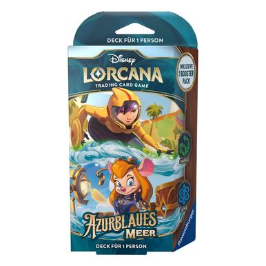 Disney Lorcana - Azurblaues Meer Starter Deck - Smaragd & Saphir | Ravensburger | Artikelnummer: 4050368984197