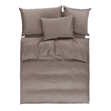 Satin Uni Bettwäsche nuss | 160x240cm | Artikelnummer: 84.0044 nuss  