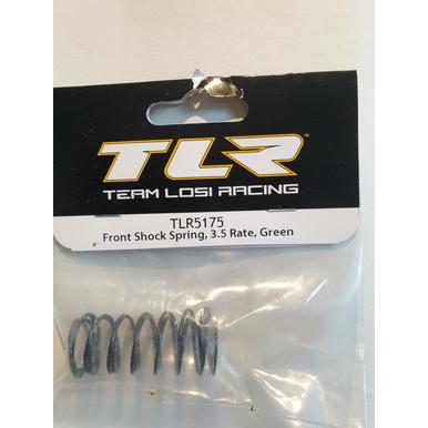 TEAM LOSI TLR5175 Front Shock Spring,3,5 Rate Green |  | Artikelnummer: TLR5175