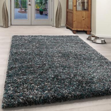 Enjoy Hochflorteppich 200 x 290 cm grau blau |  | Artikelnummer: ENJOY2002904500BLUE