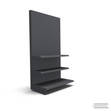 Ihr individuelles Wandregal | H 210 cm | B 100 cm | T 57 cm | 2 FB T 37 cm | RAL 7015 | Artikelnummer: AF-100-210-57-2-37-S